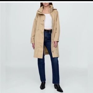 NWT Gap Oversized Nylon Parka in Khaki tan
 size XXL